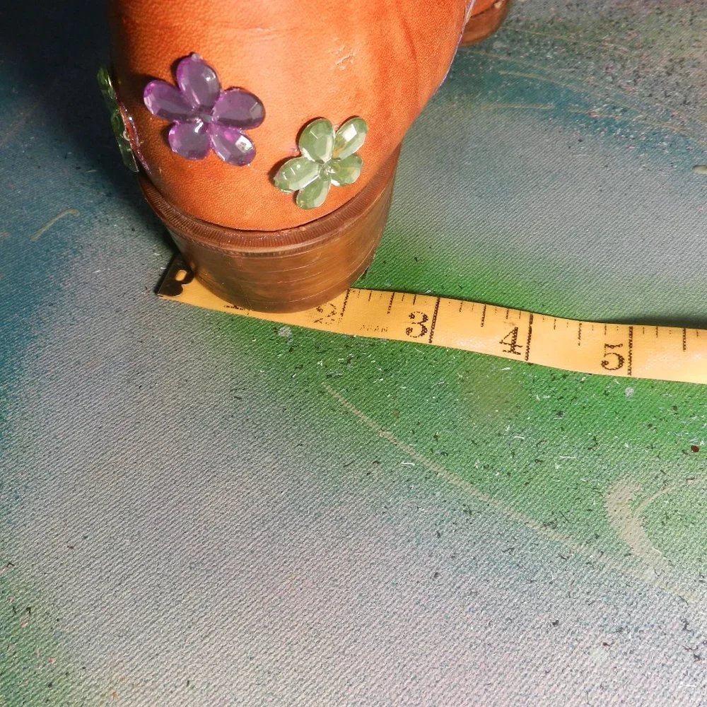 VTG OOAK ButterFly Me boots custom western cowboy boots Texas USA wearable art… - Picture 11 of 16